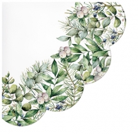 Servietten - Rund - Winter Greenery