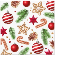 Servietten 33x33 cm - Sweet Holidays