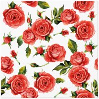 Servietten 33x33 cm - Rosy Style Servietten 33x33 cm - Rosy Style