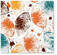 Servietten 33x33 cm - Leaves Print honey Servietten 33x33 cm - Leaves Print honey