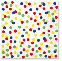 Servietten 33x33 cm - Dots Confetti colorful Servietten 33x33 cm - Dots Confetti colorful