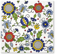 Servietten 33x33 cm - Kashubian Style Servietten 33x33 cm - Kashubian Style