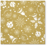 Servietten 33x33 cm - Xmas time gold Servietten 33x33 cm - Xmas time gold