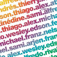 Servietten 33x33 cm - Players List Servietten 33x33 cm - Players List