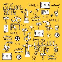 Servietten 33x33 cm - Soccer Icons Servietten 33x33 cm - Soccer Icons