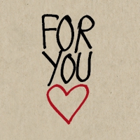 Servietten 24x24 cm - For you Servietten 24x24 cm - For you