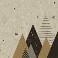 Servietten 24x24 cm - Graphic trees Servietten 24x24 cm - Graphic trees