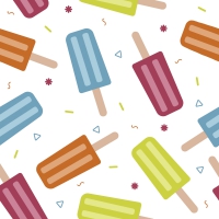 Servietten 33x33 cm - Ice cream Servietten 33x33 cm - Ice cream