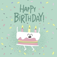 Servietten 33x33 cm - B-day yeeey