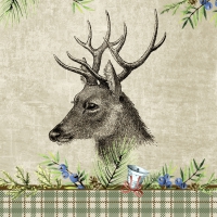 Servietten 33x33 cm - Deer