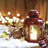 Servietten 33x33 cm - Bright Xmas