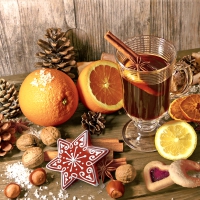 Servietten 33x33 cm - Taste of Advent