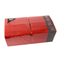 250 Servietten 33x33 cm 1/8 Falz - rot 250 Servietten 33x33 cm 1/8 Falz - rot