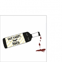 Servietten 25x25 cm - Der Klügere kippt nach 