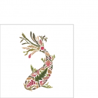 Servietten 25x25 cm - Green Koi