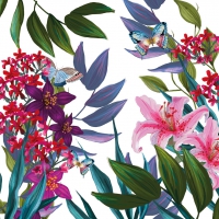 Servietten 33x33 cm - Tropical Lilies