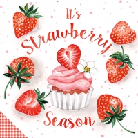 Servietten 33x33 cm - Strawberry Season