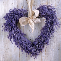 Servietten 33x33 cm - Lavender Heart