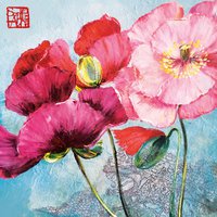 Servietten 33x33 cm - Pavot 