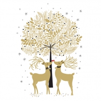 Servietten 25x25 cm - Cerfs d´Or