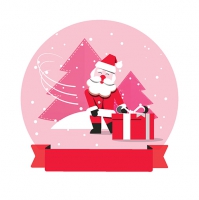 20 Servietten 33x33 cm - Boule a Neige rosa