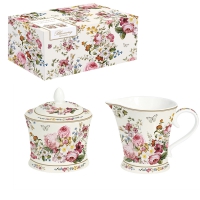 Milchkanne + Zuckerdose - Blooming Opulence