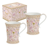 Porzellan-Tasse - Majestic Butterflies