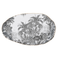 Porzellan-Platte 36cm - Rain Forest