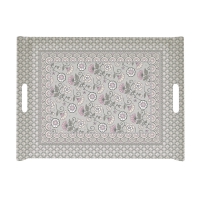 Tablett - Kalamkari gray