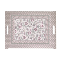 Tablett - Kalamkari pink