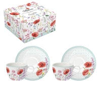 Porzellan-Tasse - Les Coquelicots
