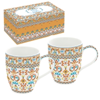 Porzellan-Tasse - Mediterraneo orange