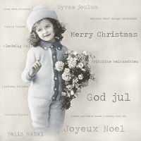 Servietten 33x33 cm - Christmas Girl