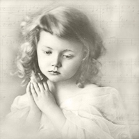 Servietten 33x33 cm - Girl Praying