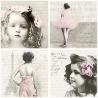 Servietten 33x33 cm - Decoupage Paris