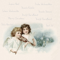 Servietten 33x33 cm - Angels playing Violin
