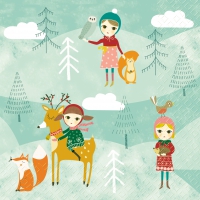 Servietten 33x33 cm - Yala