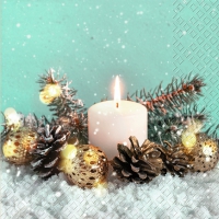 Servietten 33x33 cm - Jalmari türkis