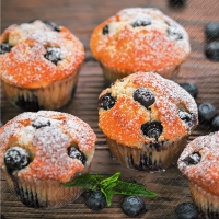 Servietten 33x33 cm - Buffy braun hell