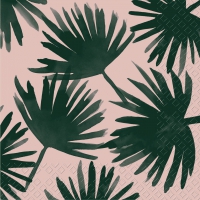 Servietten 33x33 cm - Palma rosa hell