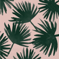 Servietten 25x25 cm - Palma rosa hell