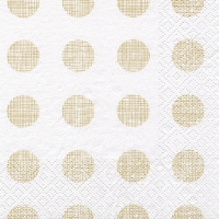 Servietten 24x24 cm - Melissa gold/pearlwhite Servietten 24x24 cm - Melissa gold/pearlwhite