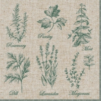 Servietten 33x33 cm - Fragrant Herbs Servietten 33x33 cm - Fragrant Herbs