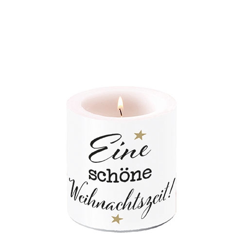 Dekorkerze klein - Weihnachtszeit