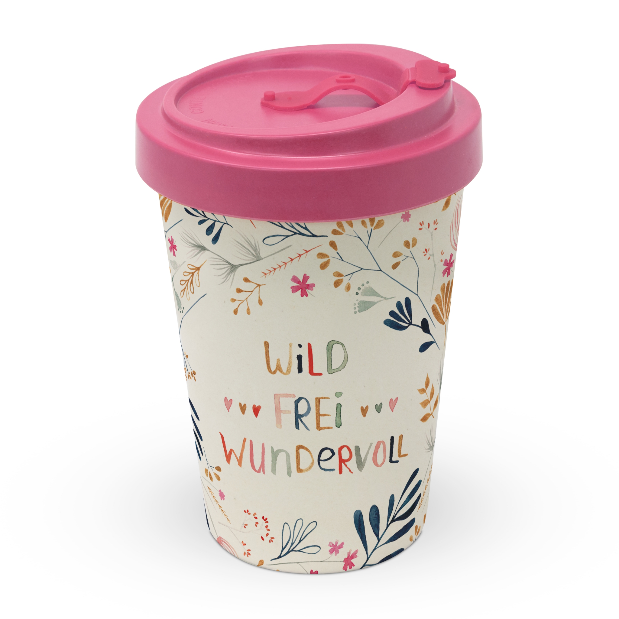 Bamboo mug To-Go - Wild, Frei, Wundervoll