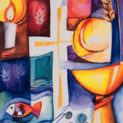 Servietten 33x33 cm - Colourful Confirmation